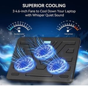 NEW In Box TECKNET Laptop Cooling Pad, Portable Slim Quiet USB Powered Chill Mat